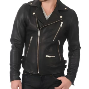 Negan Jacket Walking Jeffrey Dean Morgan Motorcycle Real Leather Jacket - Halloween Costume
