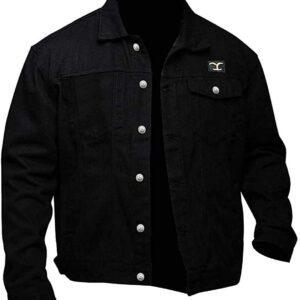 Men's Cole Hauser TV Series Stylish Cowboy Black Jacket