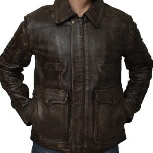 Indiana Jones Harrison Ford Cow Hide Real Leather Jacket