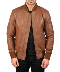 Bomber Leather Jackets for Men