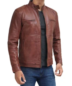 Mens Brown Leather Jacket