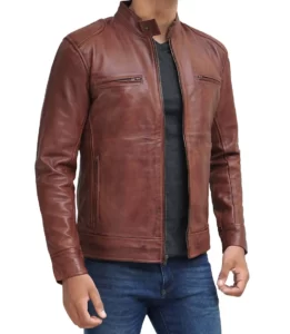 Mens Brown Leather Jacket