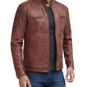 Mens Brown Leather Jacket