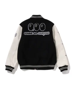 A BATHING APE x COMME des GARCONS OSAKA Varsity Jacket