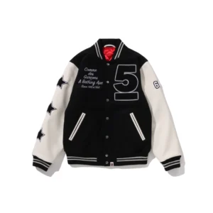 A BATHING APE x COMME des GARCONS OSAKA Varsity Jacket