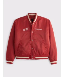Abercrombie Budweiser Varsity Bomber Jacket