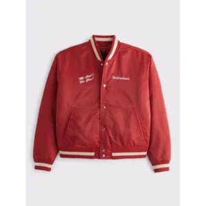 Abercrombie Budweiser Varsity Bomber Jacket