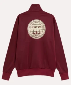 Adidas x Oasis Limited Edition Track Maroon Jacket