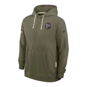 Atlanta Falcons Nike Olive 2025 Salute to Service Sideline Hoodie