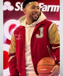 Jake From State Farm Varsity Jacket - Image 3
