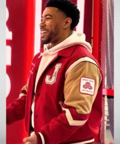 Jake From State Farm Varsity Jacket - Image 4