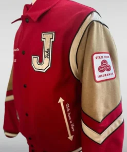 Jake From State Farm Varsity Jacket - Image 8