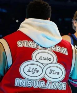 Jake From State Farm Varsity Jacket - Image 7