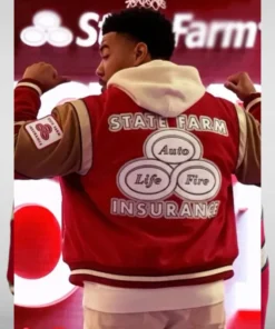 Alternative view of Jake From State Farm Varsity Jacket