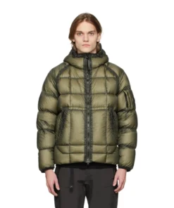 C.P. Company Green Down DD Shell Hooded Jacket