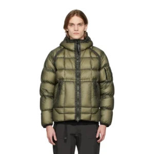 C.P. Company Green Down DD Shell Hooded Jacket