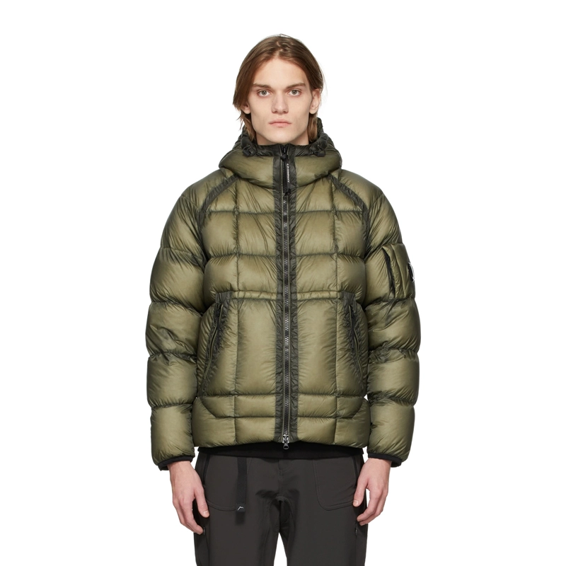 C.P. Company Green Down DD Shell Hooded Jacket