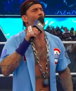 CM Punk Chicago Cubs 2025 Blue Jersey - Image 4