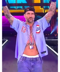 CM Punk Chicago Cubs 2025 Blue Jersey - Image 3