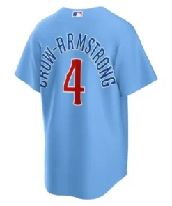 Alternative view of CM Punk Chicago Cubs 2025 Blue Jersey
