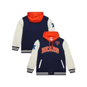 Chicago Bears Mitchell & Ness Courtside Varsity Jacket