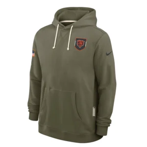 Chicago Bears 2025 Salute to Service Sideline Hoodie