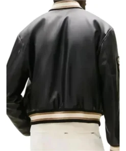Alternative view of F1 The Movie Damson Idris Leather Varsity Jacket