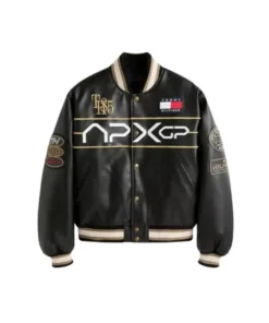 F1 The Movie Damson Idris Leather Varsity Jacket