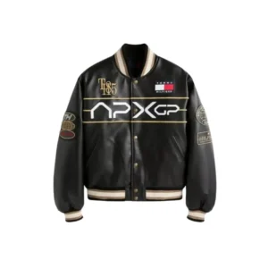 F1 The Movie Damson Idris Leather Varsity Jacket
