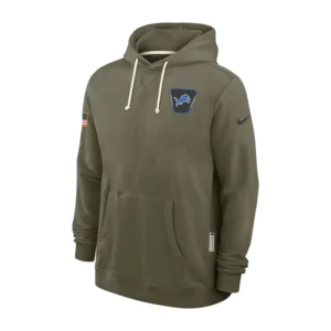 Detroit Lions 2025 Salute to Service Sideline Hoodie