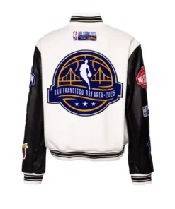 Alternative view of NBA All Star 2025 GSW Wool Varsity Jacket