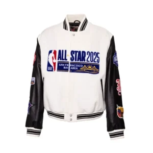 NBA All Star 2025 GSW Wool Varsity Jacket