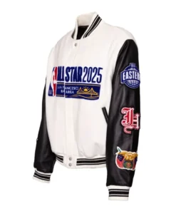 NBA All Star 2025 GSW Wool Varsity Jacket - Image 3