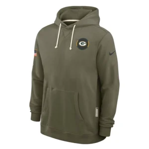 Green Bay Packers 2025 Salute to Service Sideline Hoodie