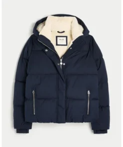 Hollister Navy Blue Winter Jacket