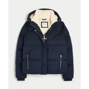 Hollister Navy Blue Winter Jacket