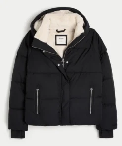 Hollister Navy Blue Winter Jacket - Image 5