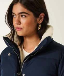 Hollister Navy Blue Winter Jacket - Image 3