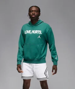 Alternative view of Jalen Hurts Love Hurts Green Hoodie