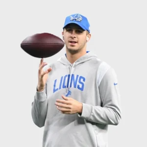 Nike Detroit Lions Jared Goff Grey Hoodie