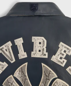 Kith & AVIREX 2025 New York Yankees Leather Jacket - Image 5