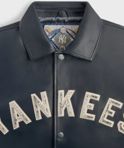 Kith & AVIREX 2025 New York Yankees Leather Jacket - Image 4