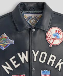 Kith & AVIREX New York Yankees Leather Jacket - Image 4