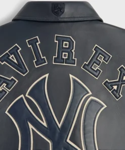 Kith & AVIREX New York Yankees Leather Jacket - Image 3