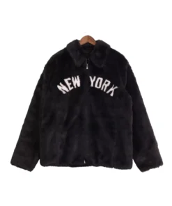 Kith New York Yankees Faux Fur Coaches Jacket