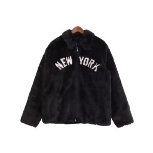 Kith New York Yankees Faux Fur Coaches Jacket