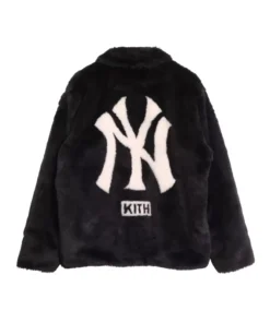 Alternative view of Kith New York Yankees Faux Fur Coaches Jacket