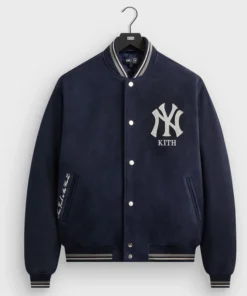 Kith for the New York Yankees Suede Porter Bomber Jacket