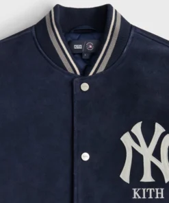 Kith for the New York Yankees Suede Porter Bomber Jacket - Image 5