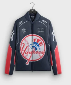 Kith for the New York Yankees Zip Brixton Puffed Shirt Jacket